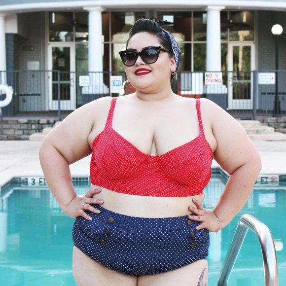 plus size sailor swimsuit